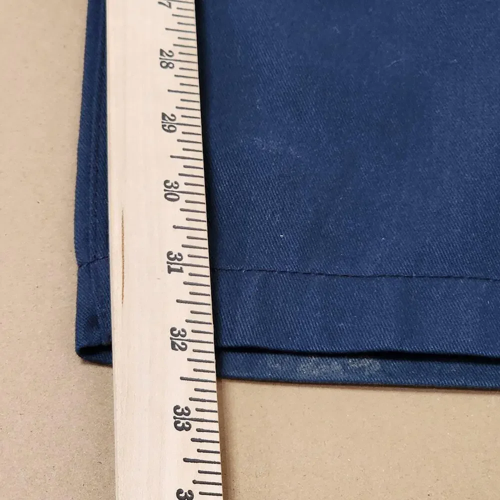 Carhartt Pants Mens 48x32 Blue Chino Relaxed Workwear Big Tall B260 Twill